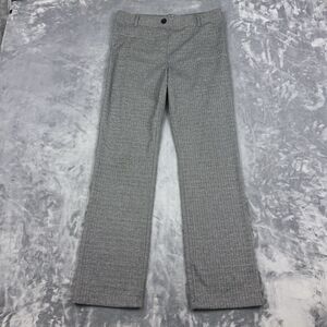 Betabrand  Classic Dress Pant Yoga Pant Womens Size M Petite Gray Herringbone